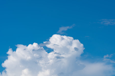 white fluffy clouds isolated on a black background
