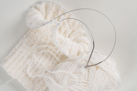 tools and materials for needlework-yarn, knitting needles, home hobbies