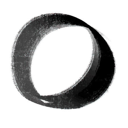 hand-painted circles, abstract drawing, clipart, vector