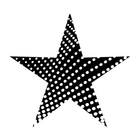 a set of five-pointed stars in red and yellow in gradient fill on a white backgroundのイラスト素材