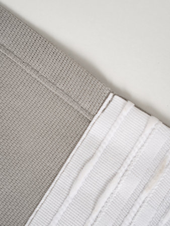 cotton fabric for curtains with printed pattern, textile, texture, background