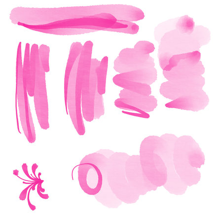 hand-painted, abstract drawing, clipart framesの写真素材
