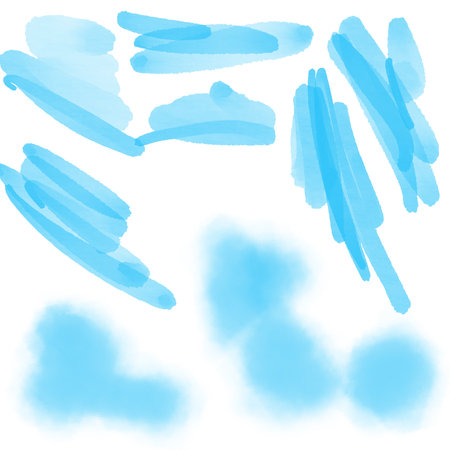 hand-painted, abstract drawing, clipart framesの写真素材