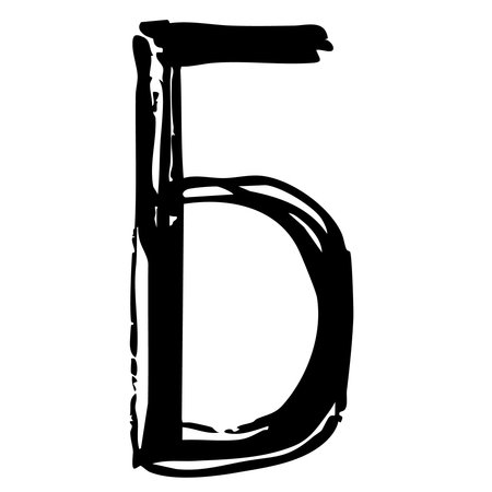 handmade black and white drawing, chalked inscription on the board in Russianのイラスト素材