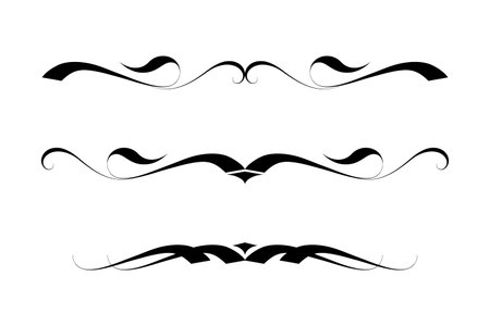 vector dividers black and whiteのイラスト素材