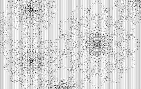 vector illustration with elegant mandala. crow's feetのイラスト素材