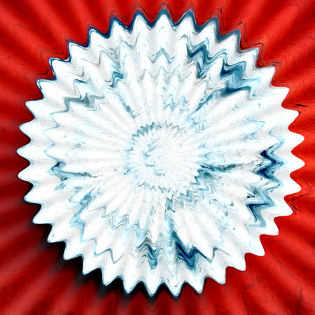 Abstraction of a red flower on a white background. Abstract background for business cards and covers. Design for paper and postcards. Template for labeling and packaging. Design for the display and websites.の写真素材