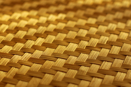 Weave texture. natural straw background. the texture of rattan weaving. heterogeneity and uniqueness of natural materials.の写真素材
