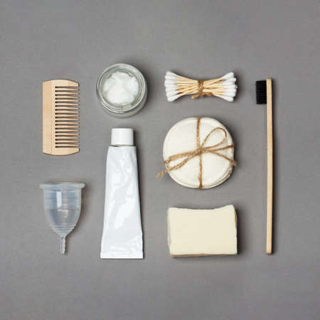 Set of eco friendly body care items