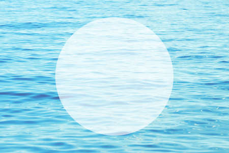 The calm surface of the sea is turquoise. Pleasant background and place for text about summer...