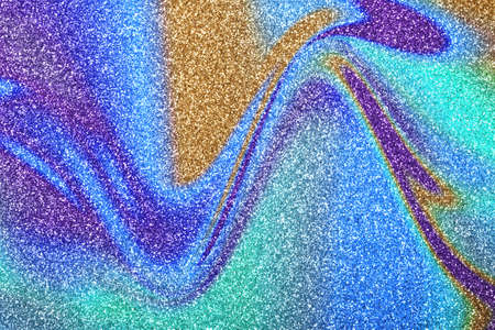 Sparkling trend abstract background. Mint, blue and violet colors.の写真素材