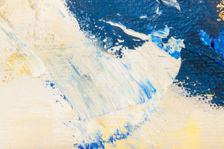 The texture of the canvas.