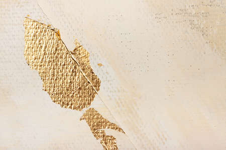 The texture of the canvas.