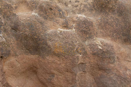 Stone smooth texture brown, natural background, abstractionの写真素材