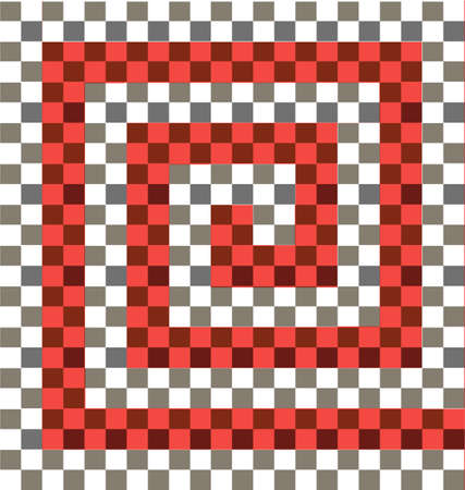 Gray white red checkered background. Abstract background for different designのイラスト素材