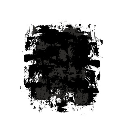 Black and gray grunge spot. Vector design elementのイラスト素材