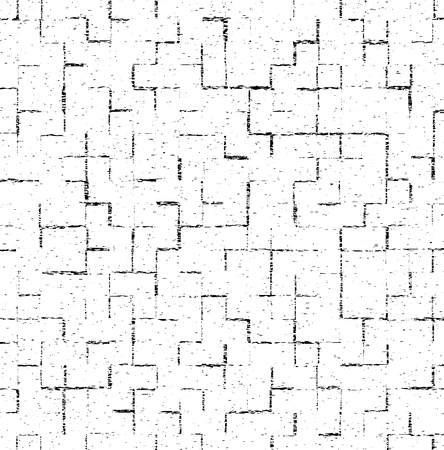 Black speckled grunge geometric pattern. Overlaying vector seamless patternのイラスト素材