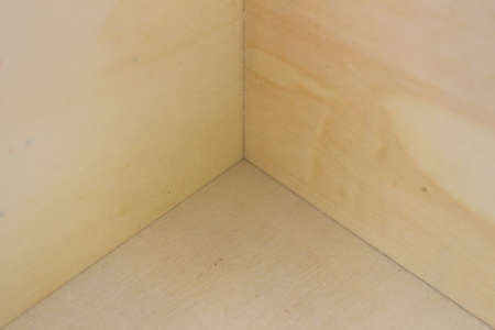 Wooden corner close up