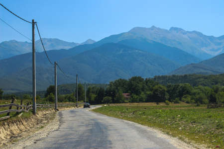 Rural path in to the hills