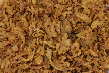Dry fried onion background sceneの写真素材