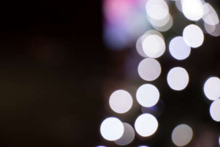 Blured white light on the streetsの写真素材