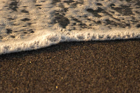Little wave in close up