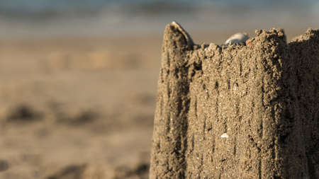 A little sand castle close
