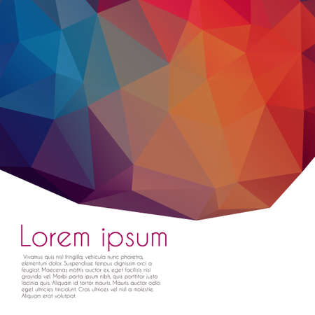 Retro pattern of geometric shapes. Colorful mosaic banner. Geometric background with place for your text.のイラスト素材