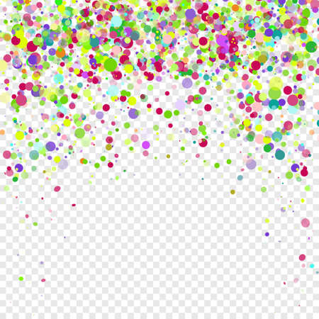 Colorful flying falling the elements of decoration of the celebration. Abstract background with falling confettiのイラスト素材