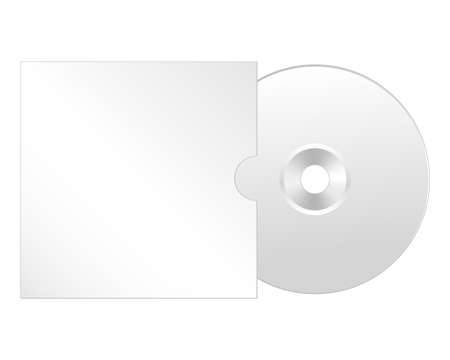 Cd, dvd isolated vector icon. Compact disc realistic sign.のイラスト素材