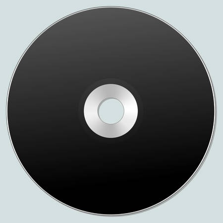 Vector illustration of isolated blank compact disc CD or DVD. Realistic style.のイラスト素材