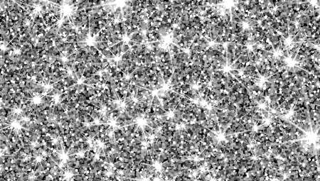 Silver glitter vector texture, silver sparkle background luxury backdrop with amber particles.のイラスト素材
