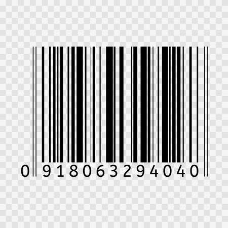 Barcode vector flat icon. Bar code sign. Thin line symbol.のイラスト素材