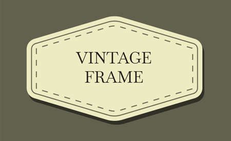 Vintage labels. Retro decorative sticker set. Vector elegant tag collectionのイラスト素材