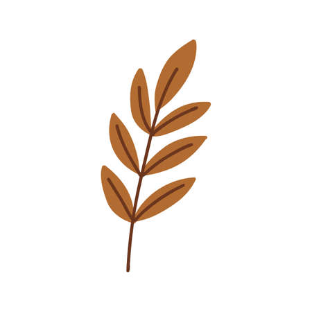 Autumn leaves. Foliage leaf silhouette. Forest vector illustration.のイラスト素材