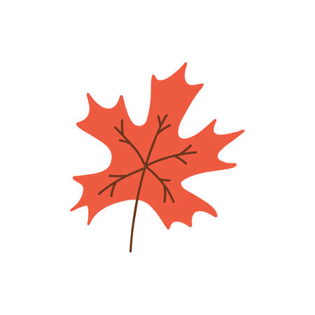 Autumn leaves. Foliage leaf silhouette. Forest vector illustration.のイラスト素材