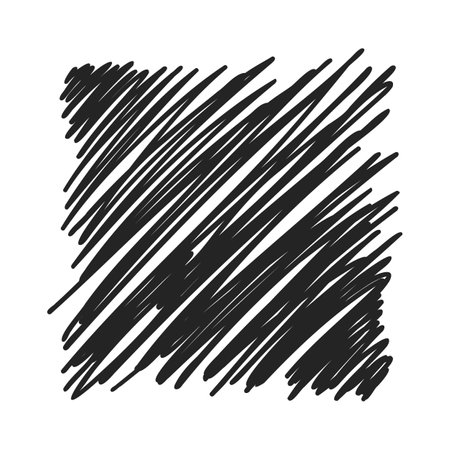 Hatch clipart. Scribble sketch pencil texture. Scratch pen grunge shapeのイラスト素材