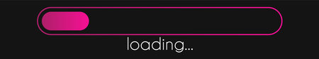 Load bar. Progress gradient download interface. Loading sign. Vector loader concept