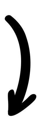 Hand drawn arrow vector icons. Doodle sketch black arrow design for business plan and education.のイラスト素材