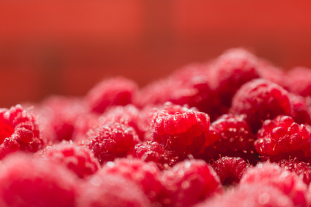 Background texture of dripping raspberry.の写真素材