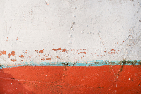 Texture of an old rusty fishing boat.の写真素材
