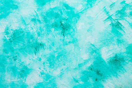 Slate or stone kitchen table turquoise. Culinary background. Flat lay. Top view.