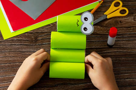 Child sticks together details Paper Roll Pencil Holder the new school year. Welcome back to school....