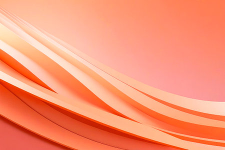 Abstract background modern hipster futuristic graphic. Trending color concept of the year 2024 Peach Fuzz.の素材
