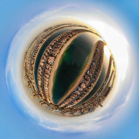 Palm Jumeirah view from sky