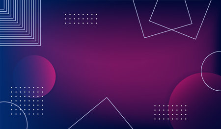 Geometric gradient shapes composition background.のイラスト素材