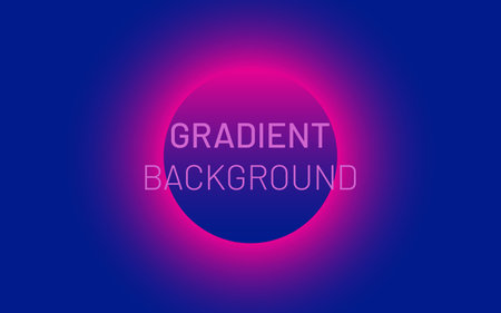 Abstract template with vibrant gradient shape.のイラスト素材