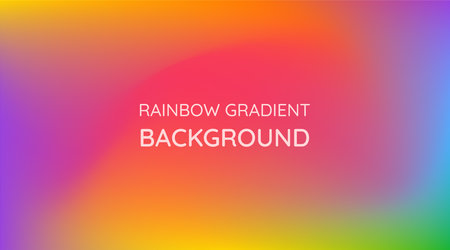rainbow gradient horizontal background. Vector blurry abstract designs.のイラスト素材