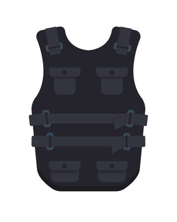 Bulletproof vest icon. Police equipmentのイラスト素材