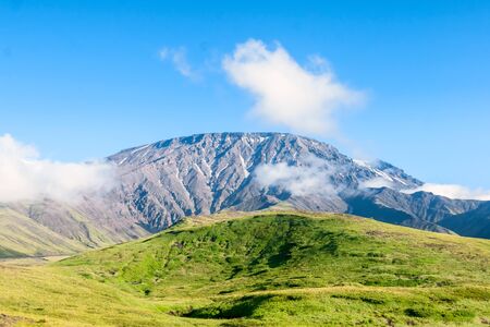 The slopes of the volcano Tolbachik, Kamchatka, Russiaの写真素材